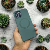 MIDNIGHT GREEN MAGSAFE SILICON CASE